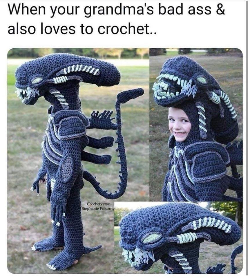Crochet Alien Xenomorph