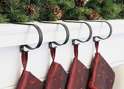 christmas stocking mantle clips hangers