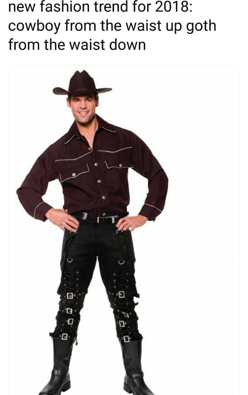 Goth Meme: Goth Cowboy