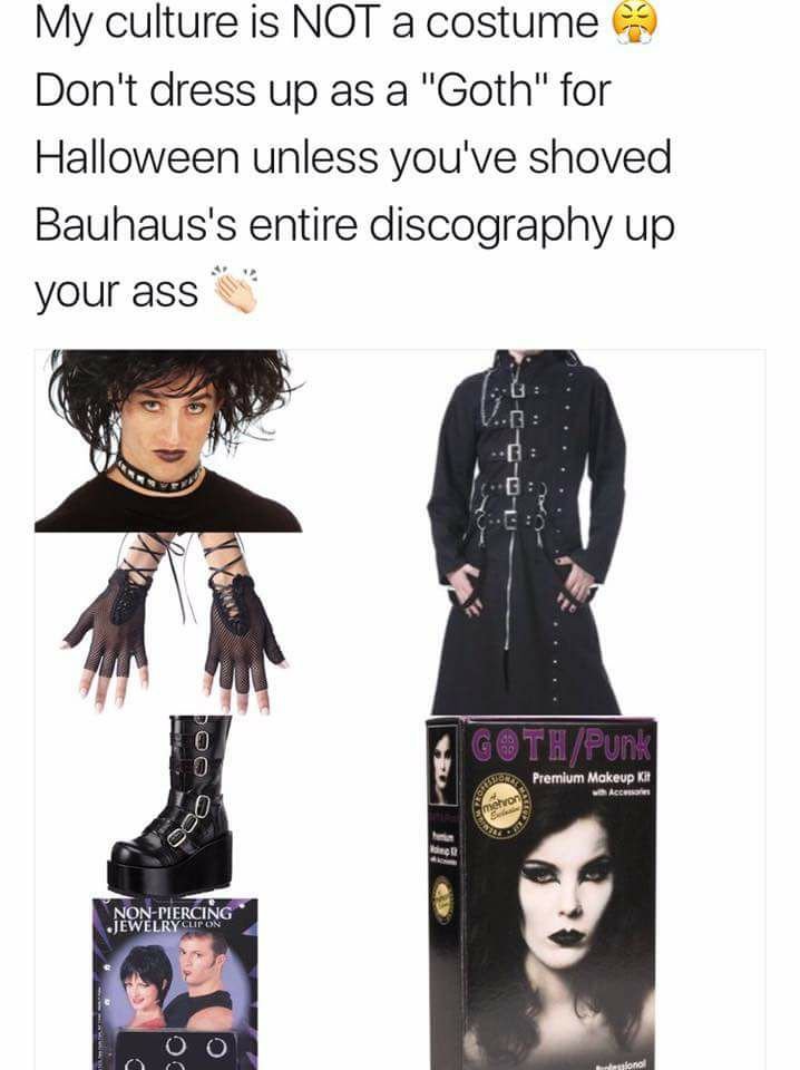 Goth Culture is not a Costume