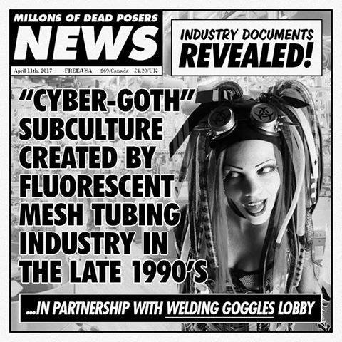 Cyber-goth Created by Mesh Tubing Industry