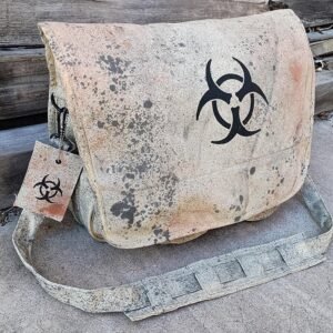 Distressed Biohazard Messenger Bag
